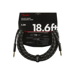 Кабель инструментальный FENDER CABLE DELUXE SERIES 18.6' BLACK TWEED